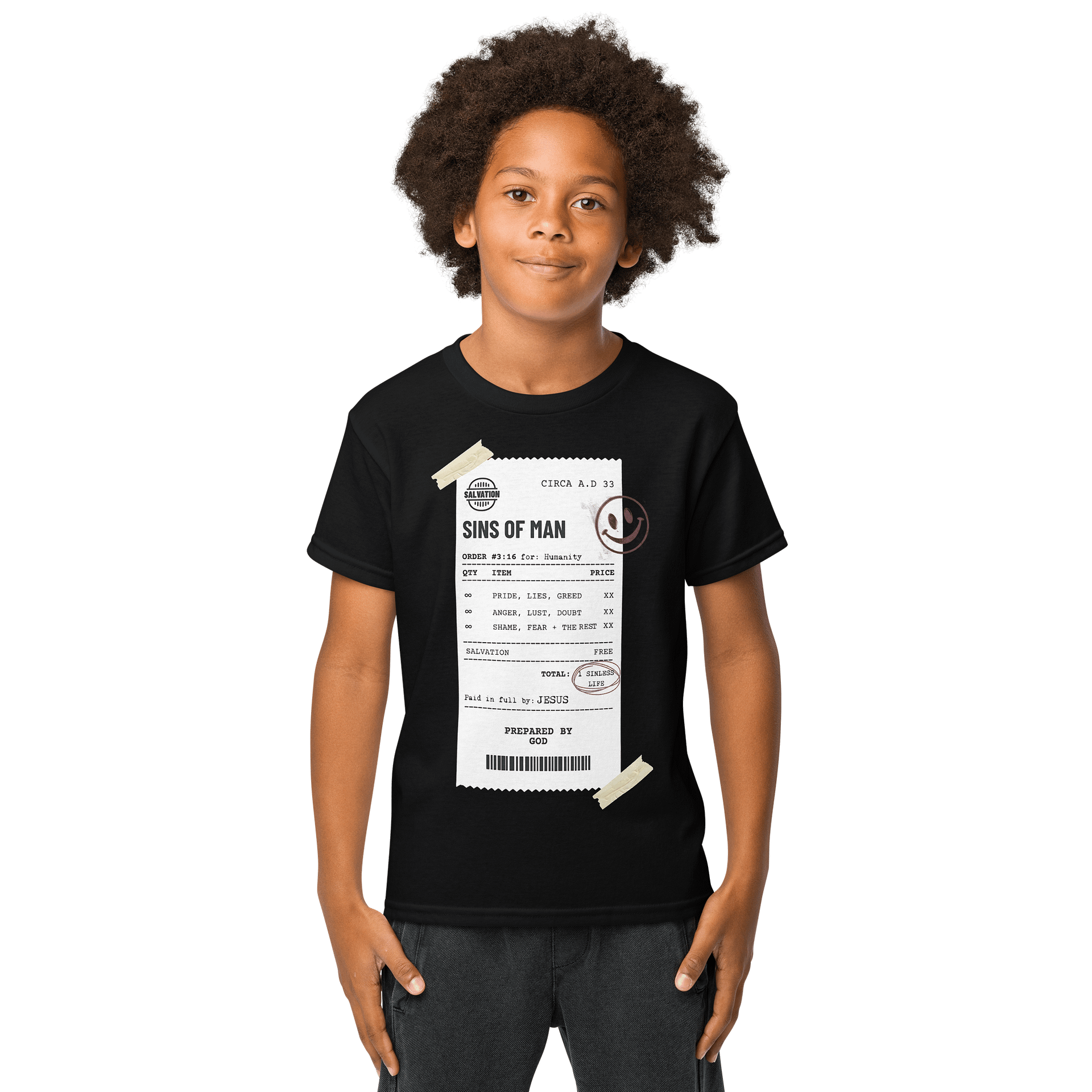 YHWH Kids Tee - "Paid in Full" product image (1)