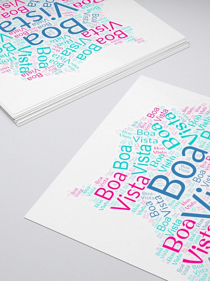 Boa Vista Word Cloud Stickers product image (2)