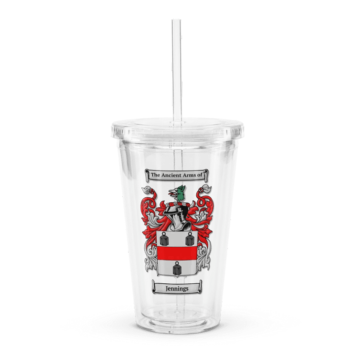 Jennings Family Crest - Clear Tumbler product image (1)