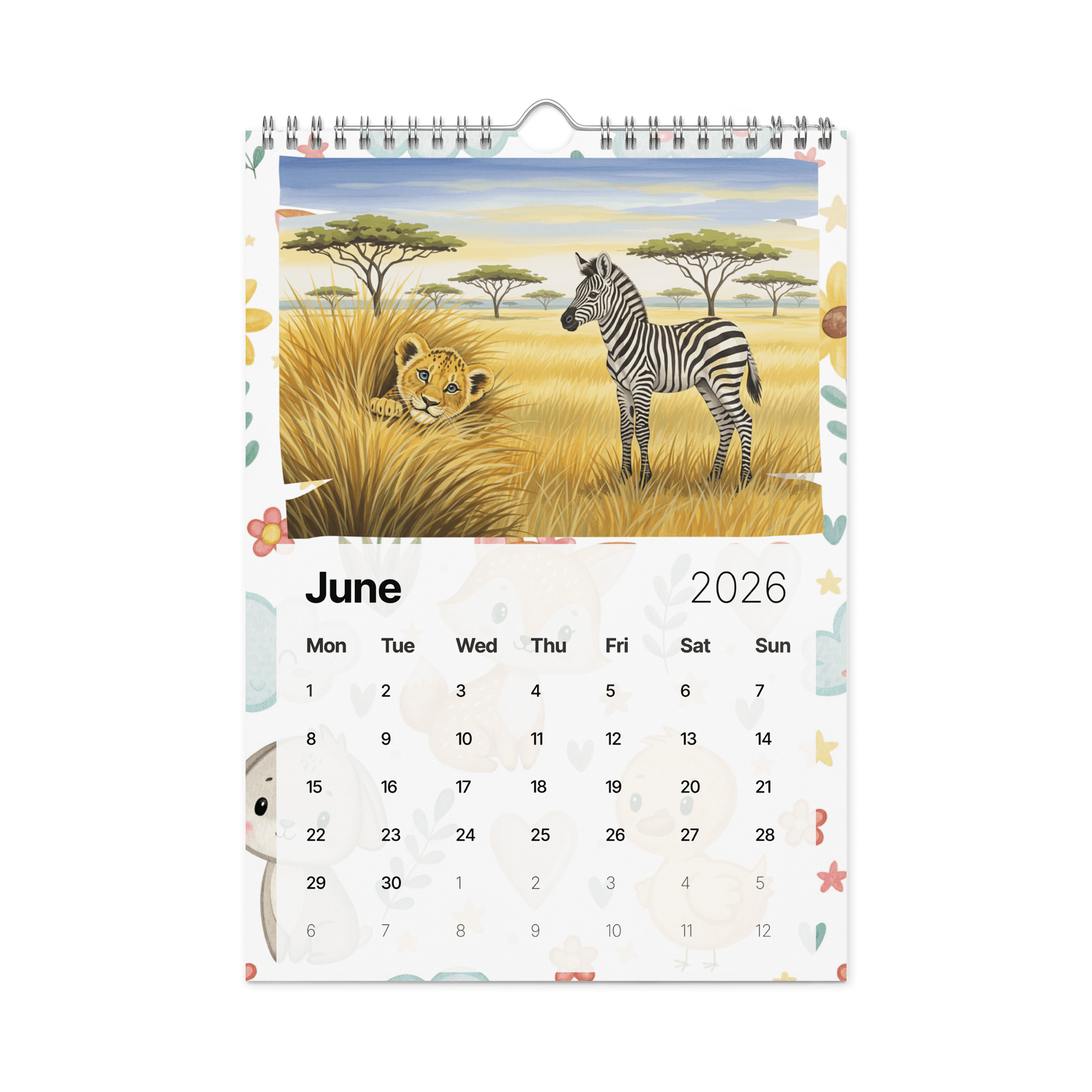 Paws of Joy Wall Calendar 2026 – Adorable Animal Friends product image (8)