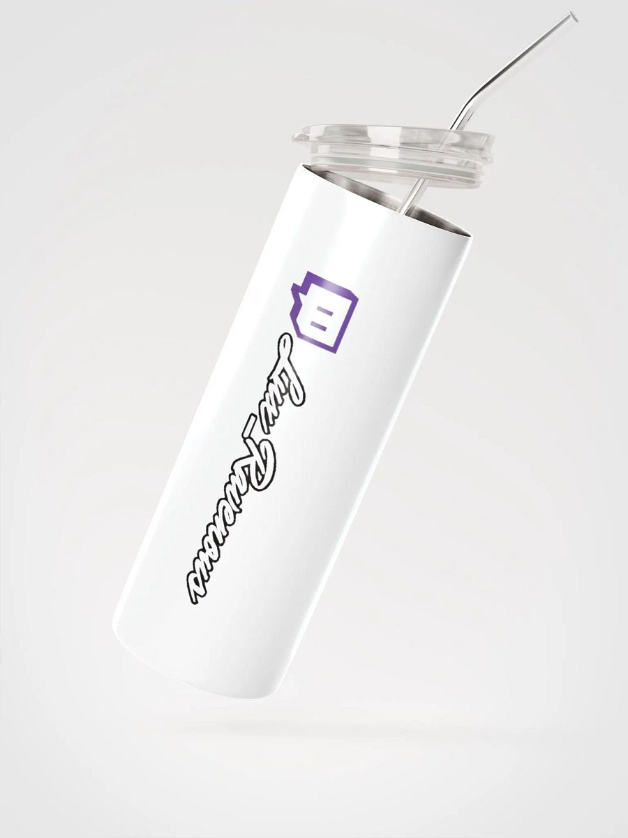 Twitch Themed Steel Tumbler with Reusable Straw product image (2)