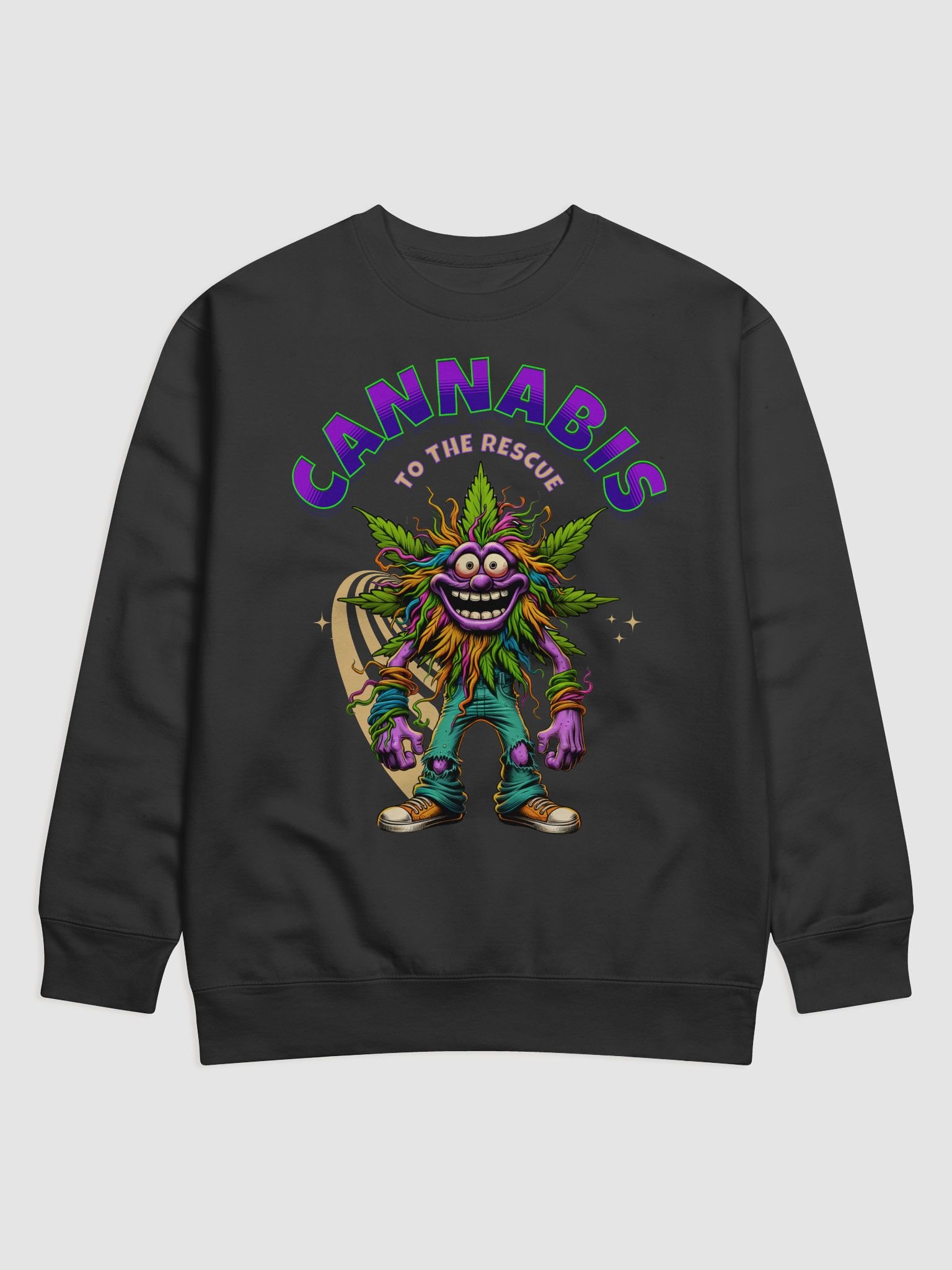Hairy Bud - Cannabis to the Rescue - Premium Unisex Sweatshirt product image (8)