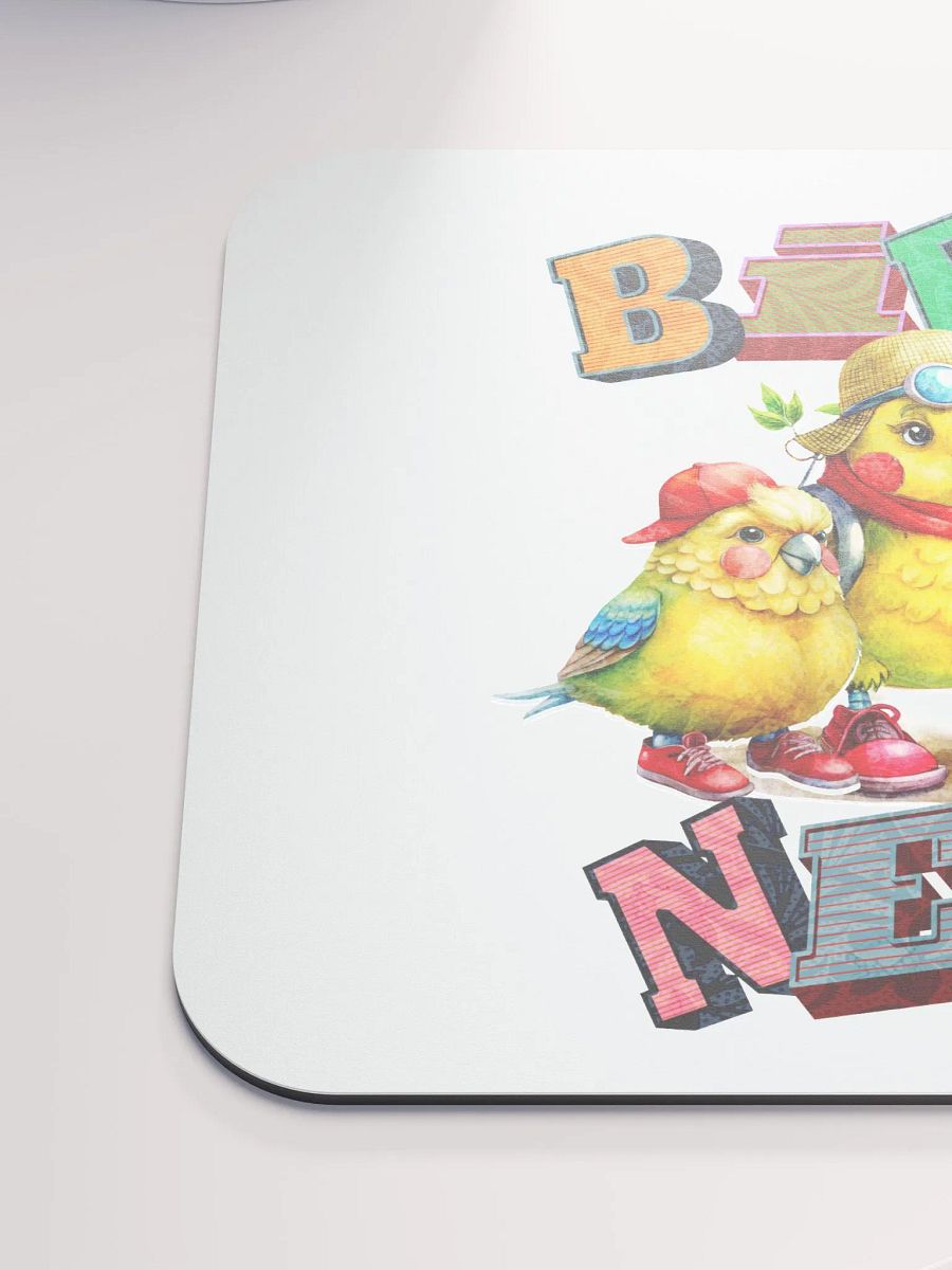 Bird Nerd Yellow Budgie Whimsical Mouse Pad product image (6)