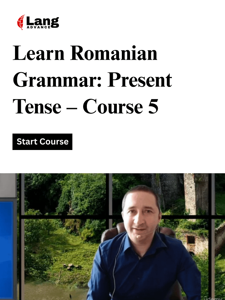 Romanian grammar - Present Tense product image (1)