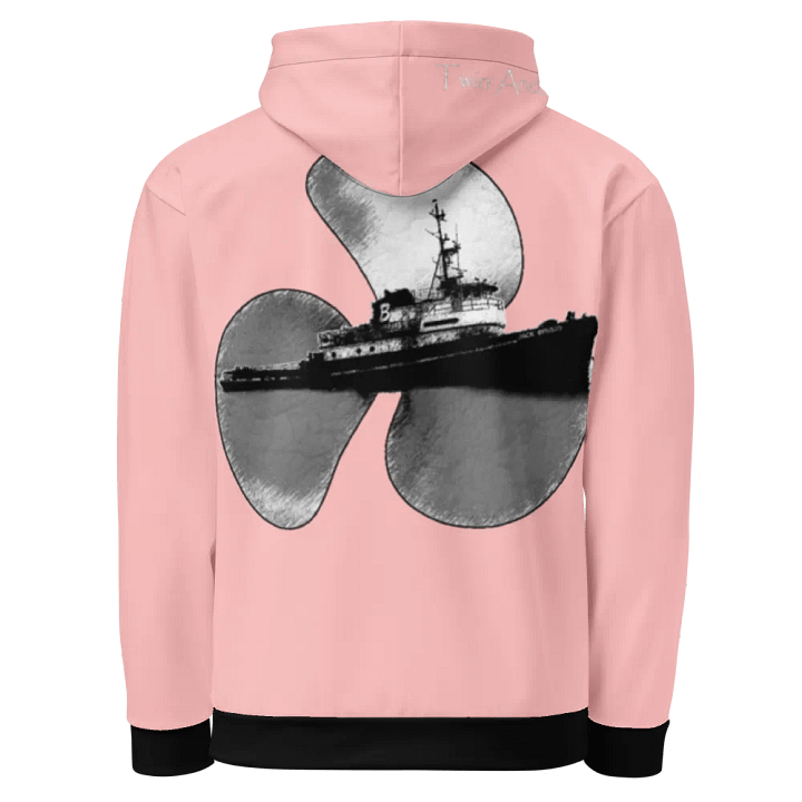 Pink Three blade prop & Jack tug Hoodie product image (1)