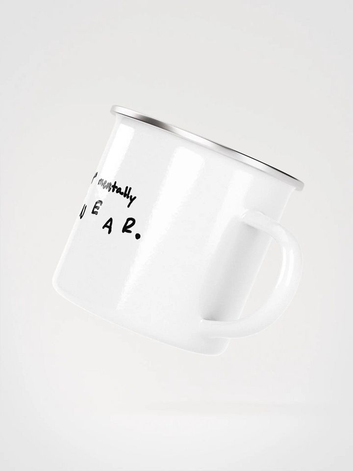 *not* mentally linear Enamel Mug product image (2)