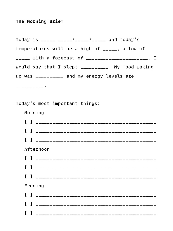 The Morning Brief product image (1)
