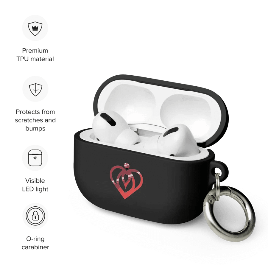 Noir Heart AirPod case product image (17)
