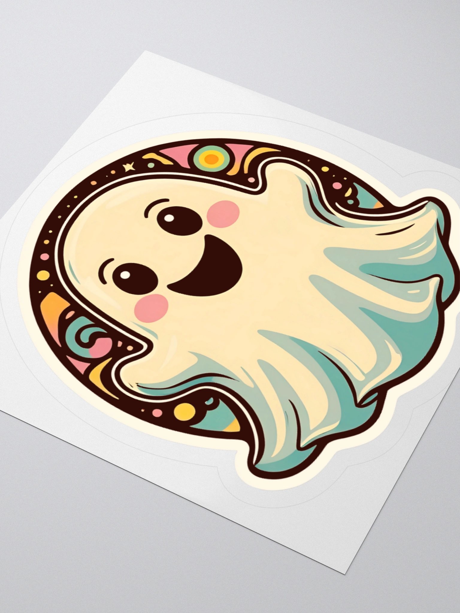 Whimsical Ghost Kiss Cut Stickers product image (8)