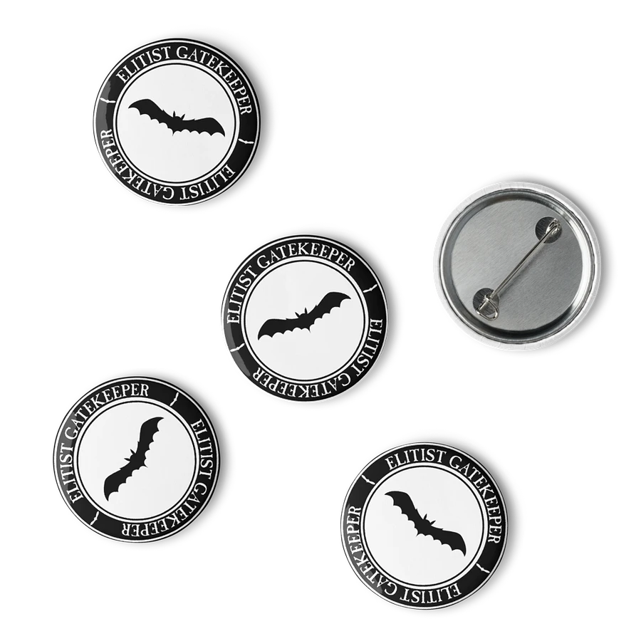 Elitist Gatekeeper Pins White (set of 5) product image (4)