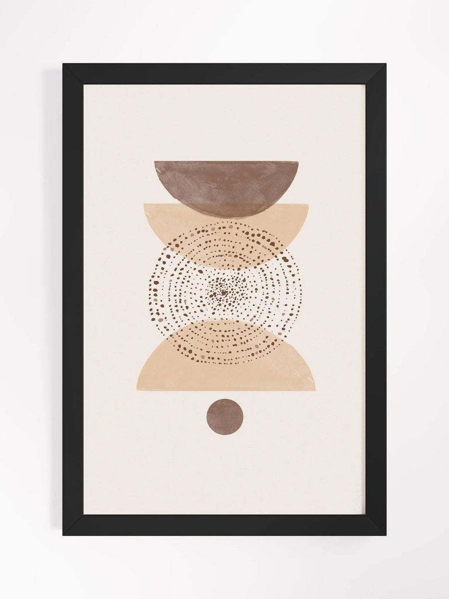 Geometric Harmony Framed Poster | Abstract Balance in Modern Design product image (3)