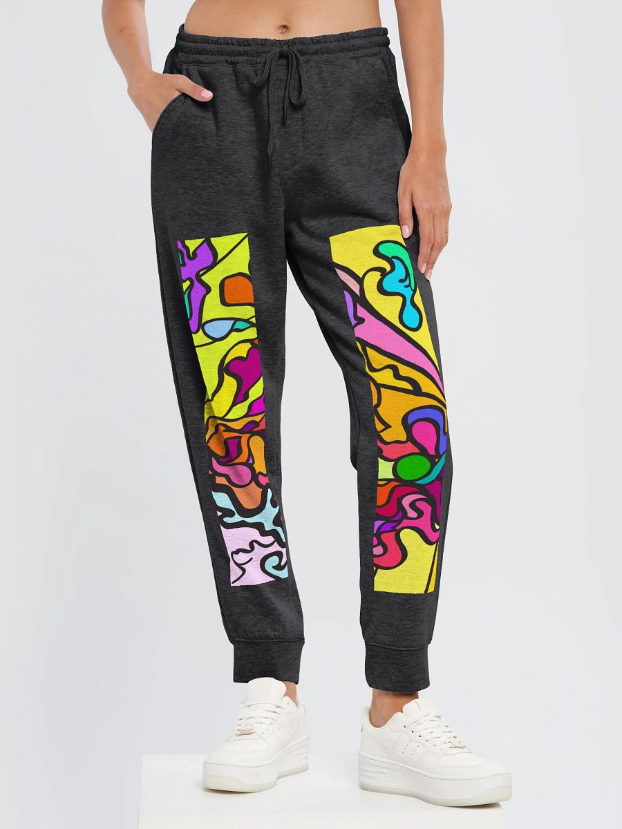 Vibrant Flowing Abstract Joggers - Wave at Sunset product image (28)