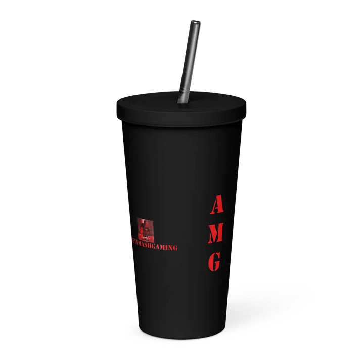 AgentMashGaming Insulated Tumbler with a Straw product image (1)