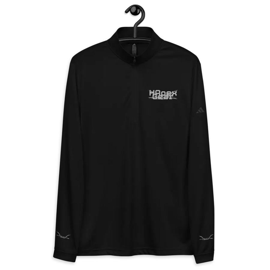 Lightweight Quarter-Zip Pullover - Embroidered - White HApex Gear White Logo product image (6)