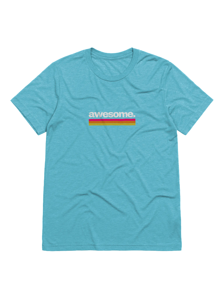Sunset Awesome Stripes Tri-Blend Tee product image (6)