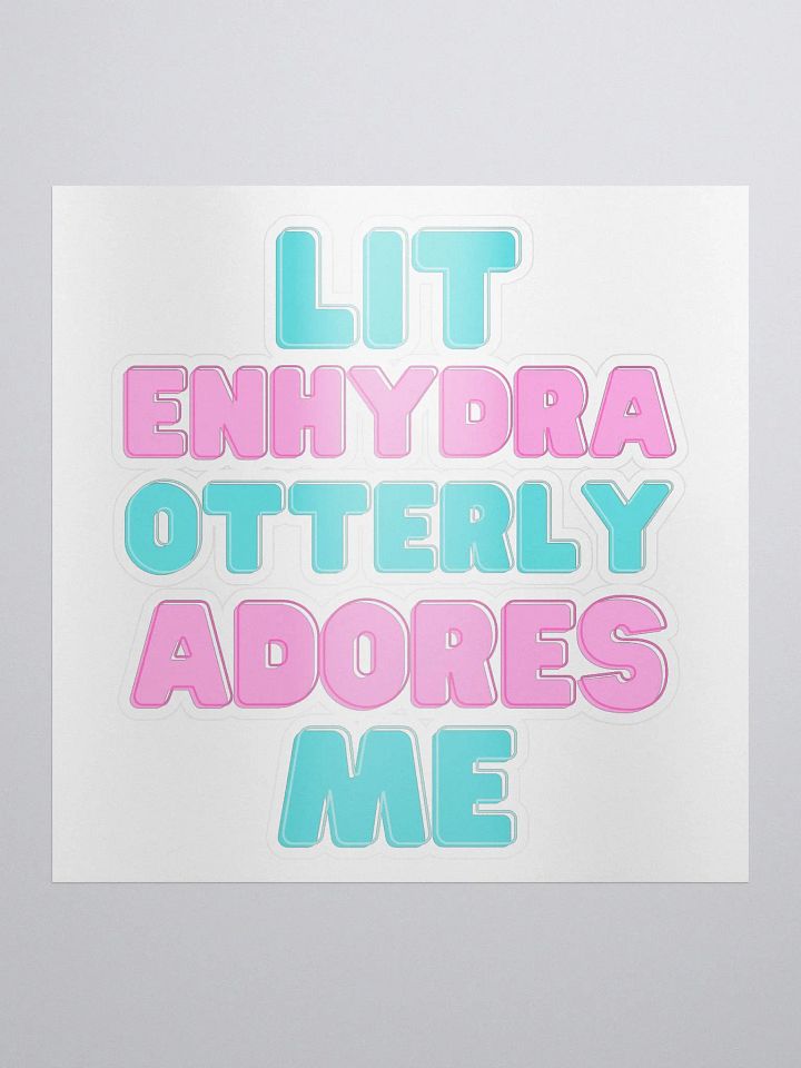 litenhydra Otterly Adores Me sticker product image (2)
