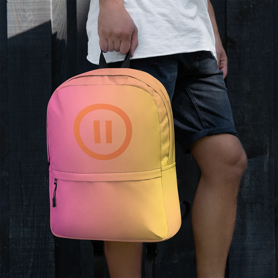 Pause AI Backpack (Pink/Orange Gradient) product image (4)