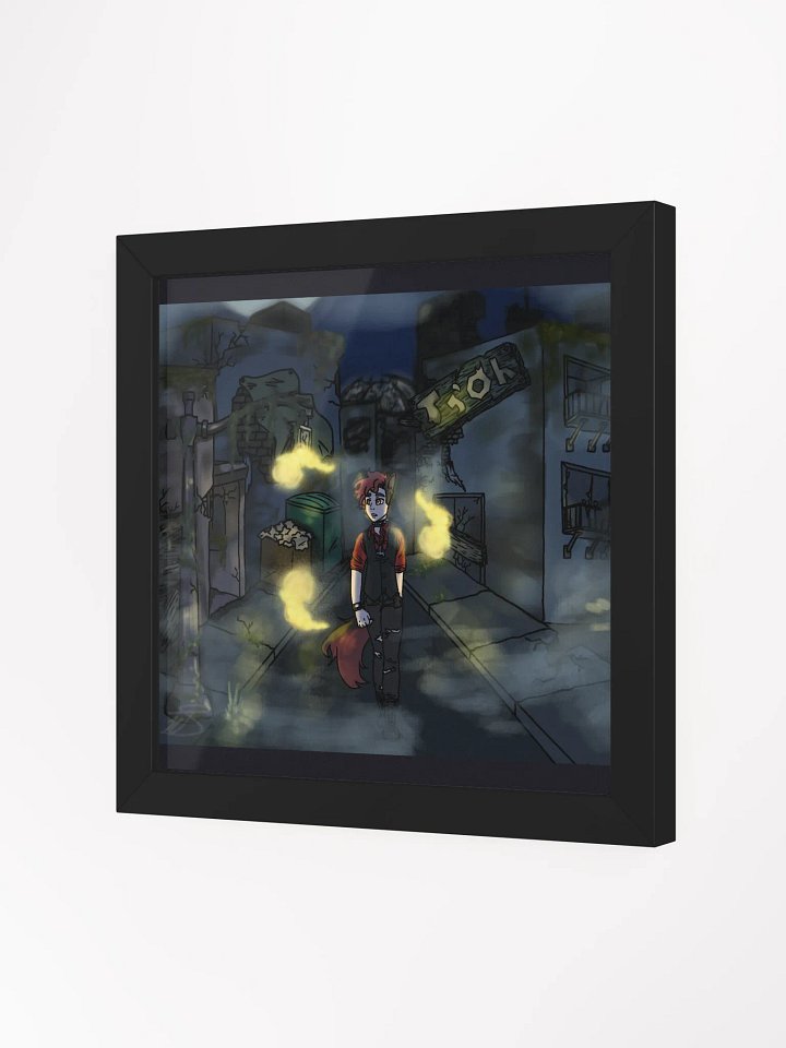 Framed High-Quality Matte Poster - Walking through the Wasteland product image (2)