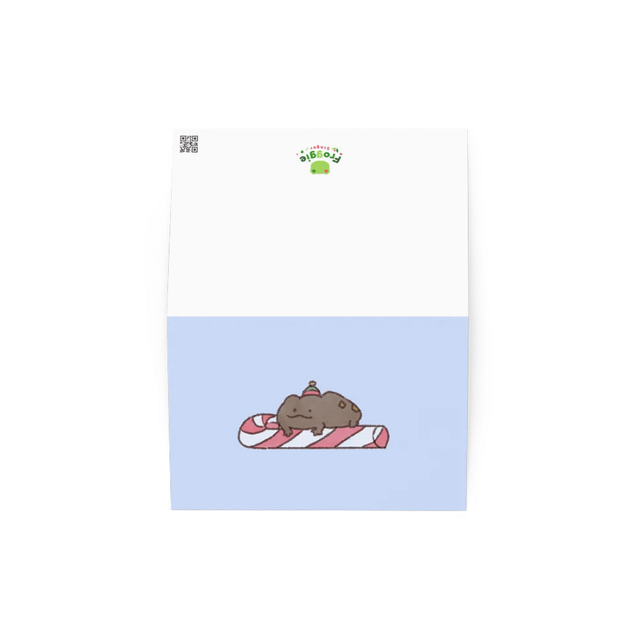 Candy Cane Frog Greeting Card product image (2)