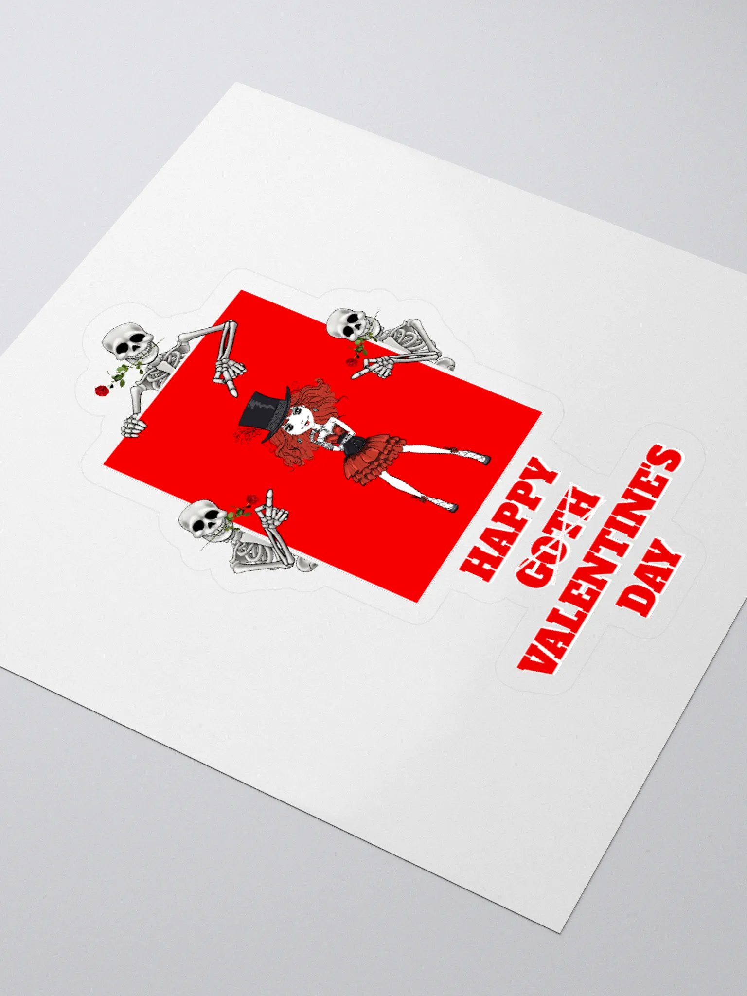 Happy Goth Valentine's Day Sticker product image (3)