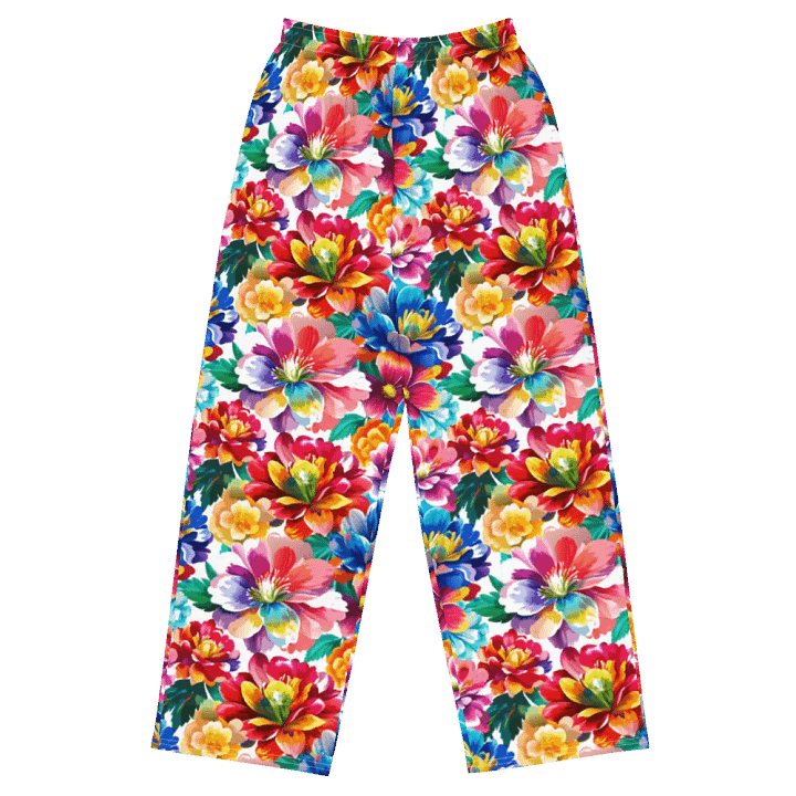 Vibrant Floral Dream Wide-Leg Pants product image (2)