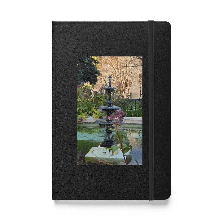 Purple Flowers Water Fountain Hardcover Journal product image (1)