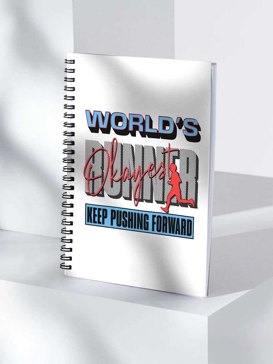 Worlds Okayest Runner Spiral Notebook product image (3)