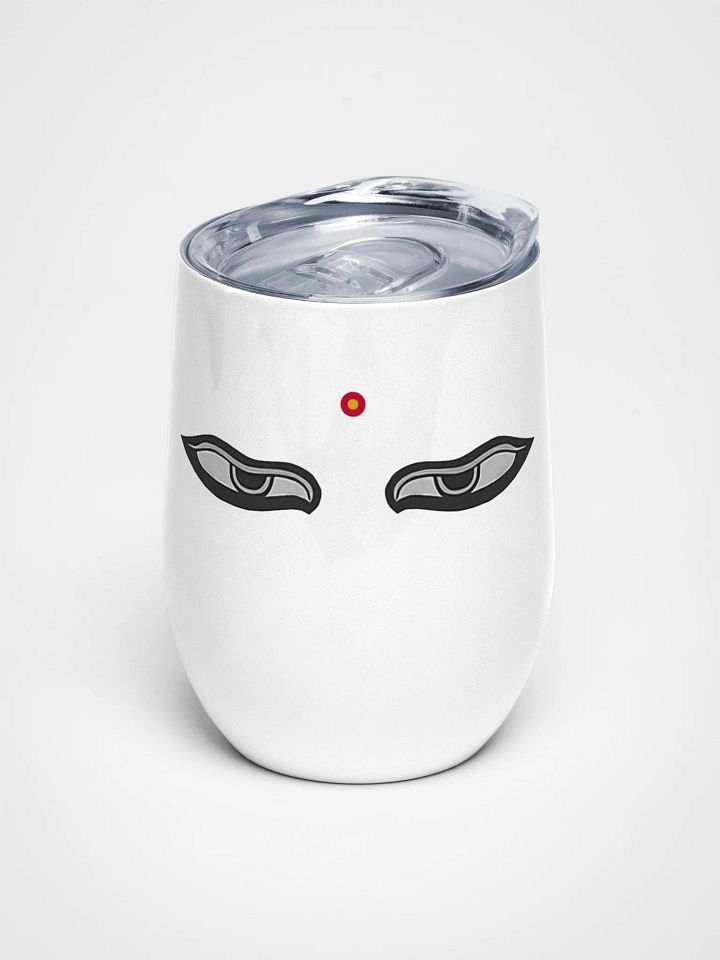 Wine glass with Buddha eyes product image (1)