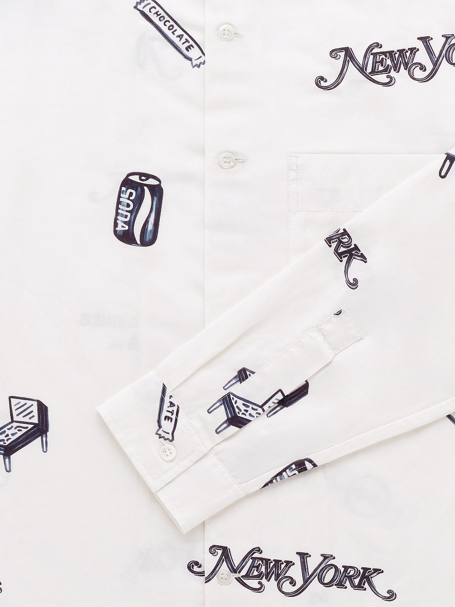 New York x Knickerbocker Corner Store Rayon and Cotton Shirt product image (12)