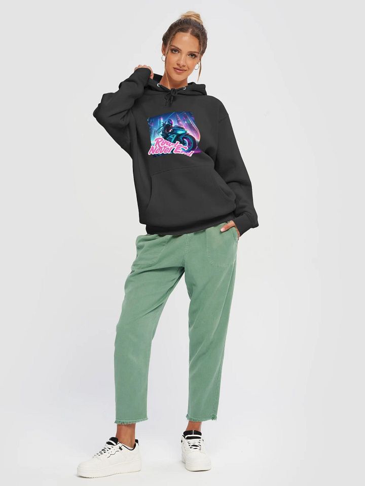 Neon Nights Premium Hoodie | Roads never end product image (1)