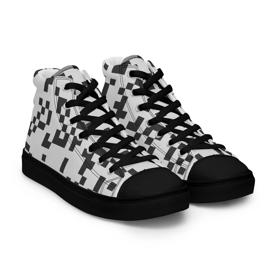 Retro QR Code High Top Canvas Shoes product image (11)
