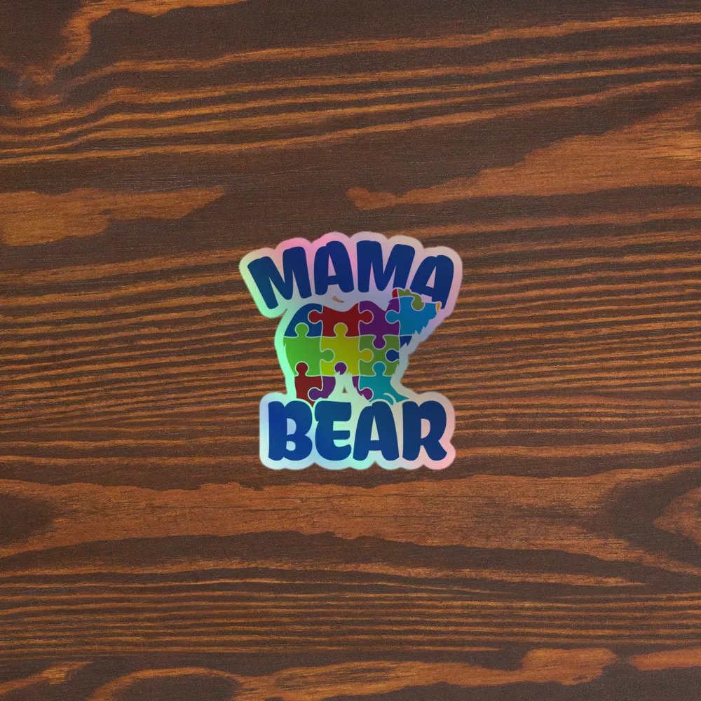 Mama Bear Holographic Sticker product image (3)