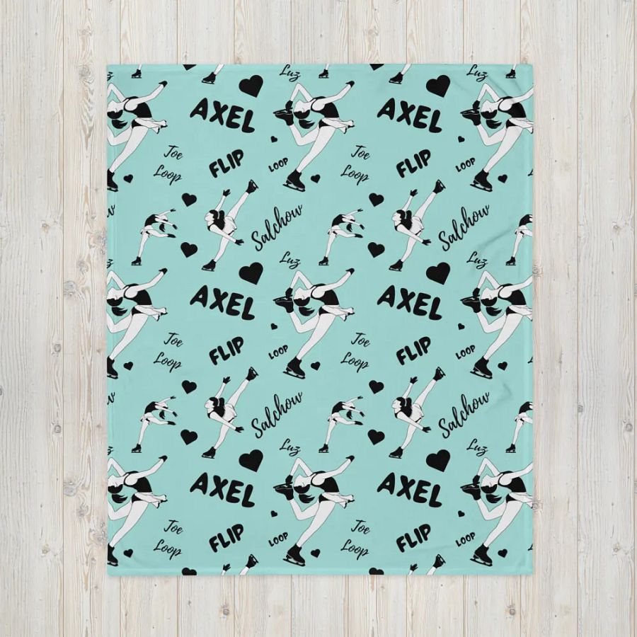 Ice Queen-Pattern Blanket - light blue product image (5)
