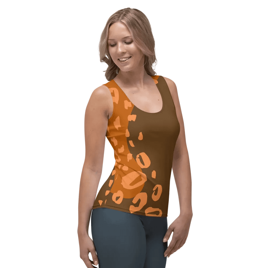 Orange Leopard Allure Women's Tank Top product image (4)