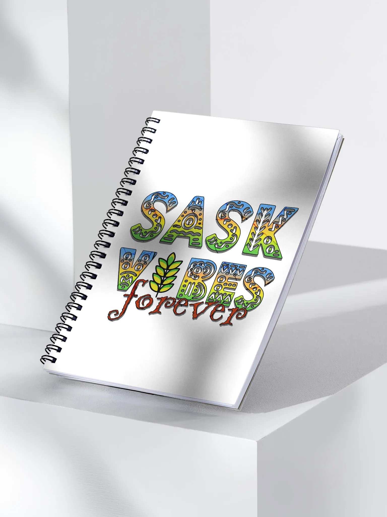 Sask Vibes Forever Ancient Spiral Notebook product image (3)