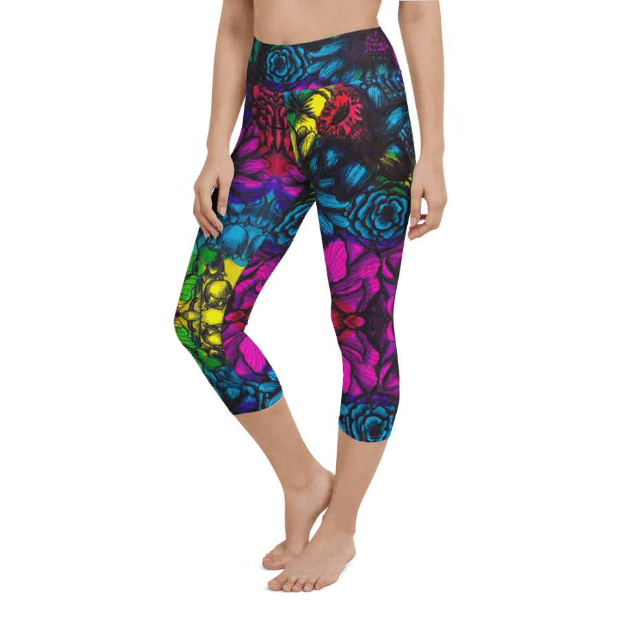 Tie-dye Flower Leggings product image (1)