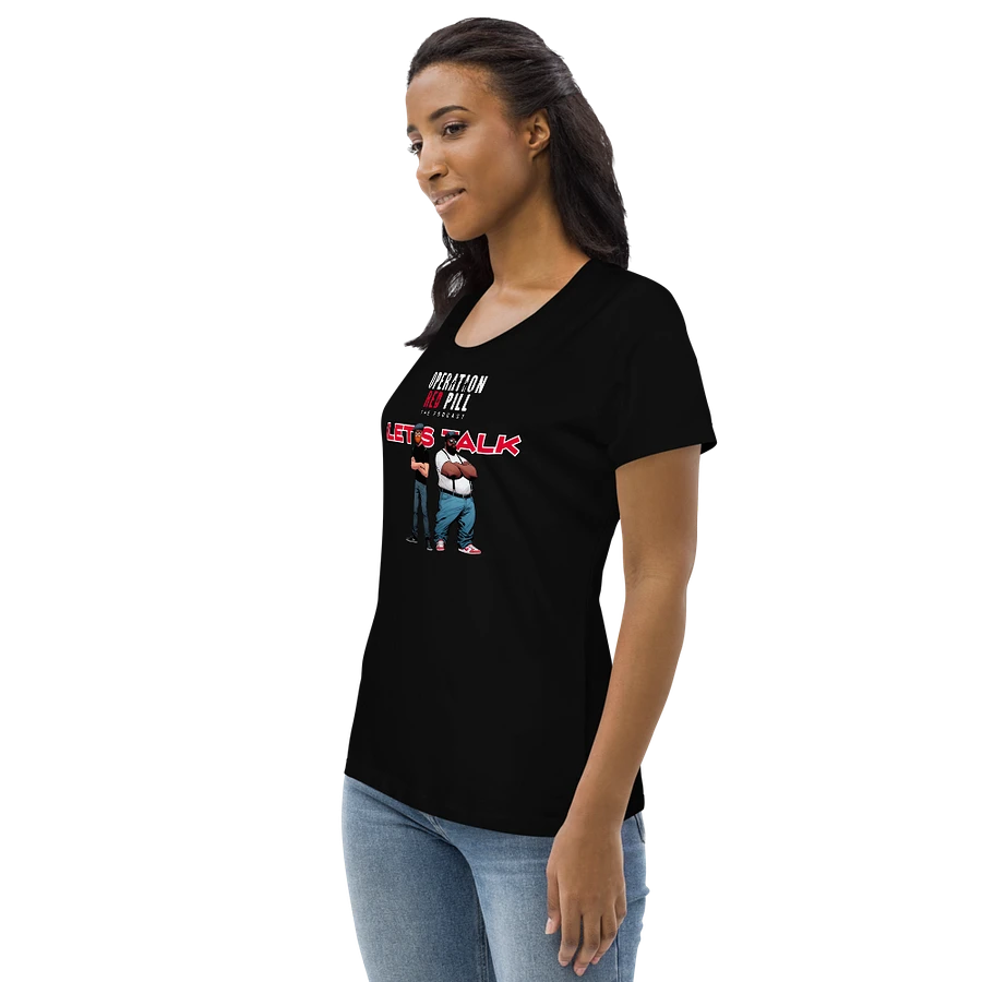 “Let’s Talk” Women’s Fitted T-shirt - The Drew Missen Collection product image (3)