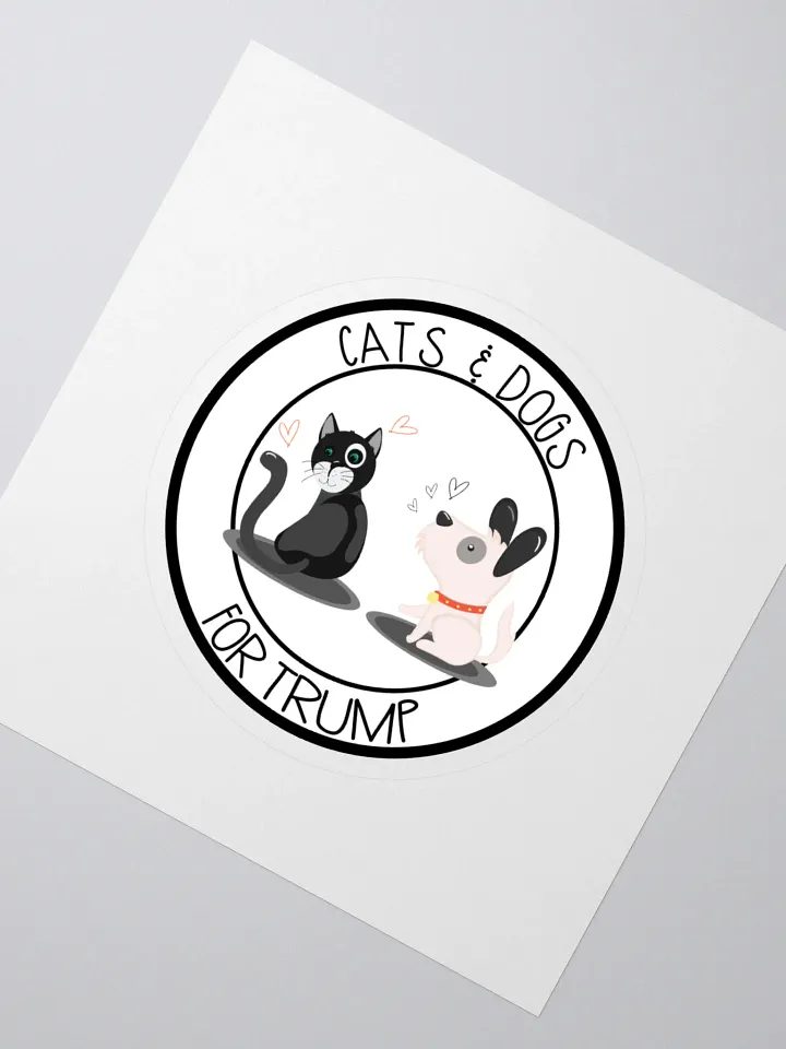 Cats & Dogs For Trump Sticker product image (2)