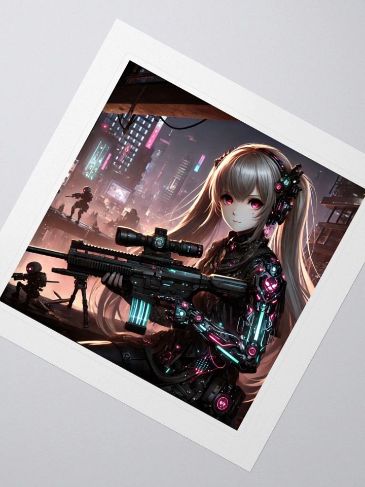 Cyberpunk Warrior Kiss Cut Stickers product image (3)