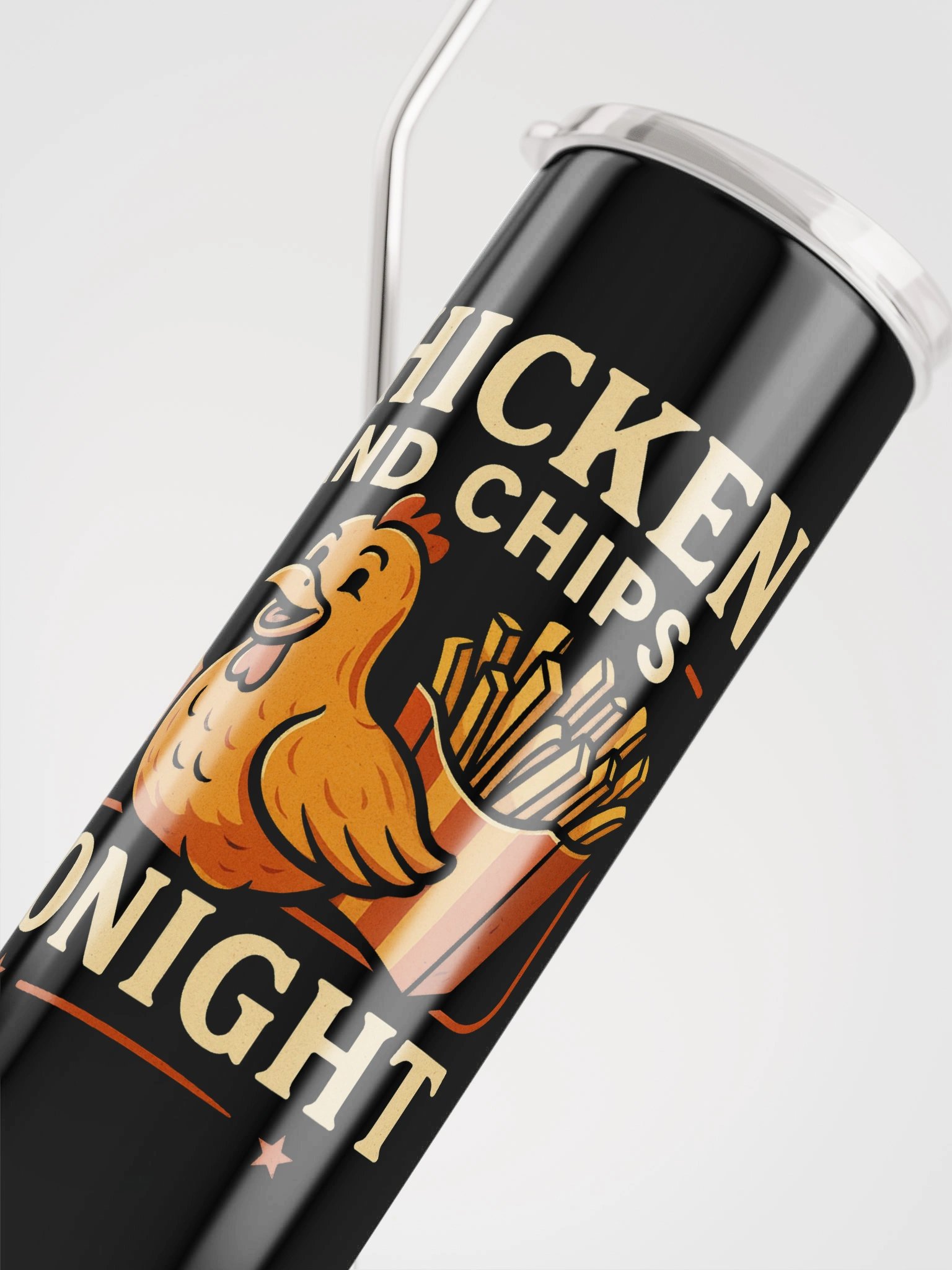 Retro Chicken & Chips Stainless Steel Tumbler product image (4)