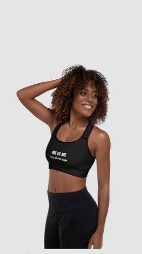 ME VS ME: I’m On Different League Sports Bra
‎https://bkleoclothing.store
‎Description 
‎82% polyester, 18% spandex
‎Fabric w...
