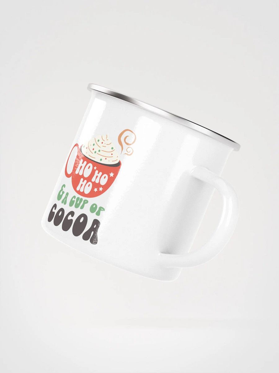 Ho Ho Ho Hot Chocolate Enamel Mug product image (4)