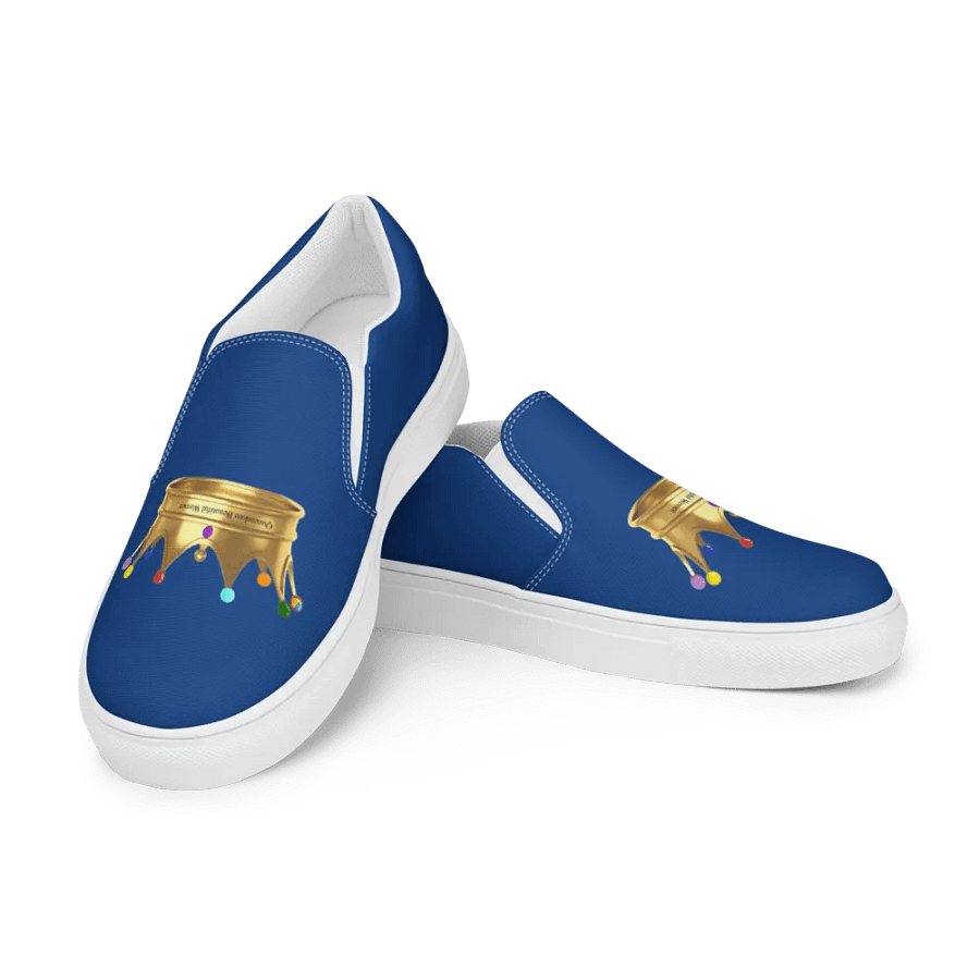 Queendom Beautiful Women Crown Canvas Shoes /Blue-Tanzanite (TM) product image (3)