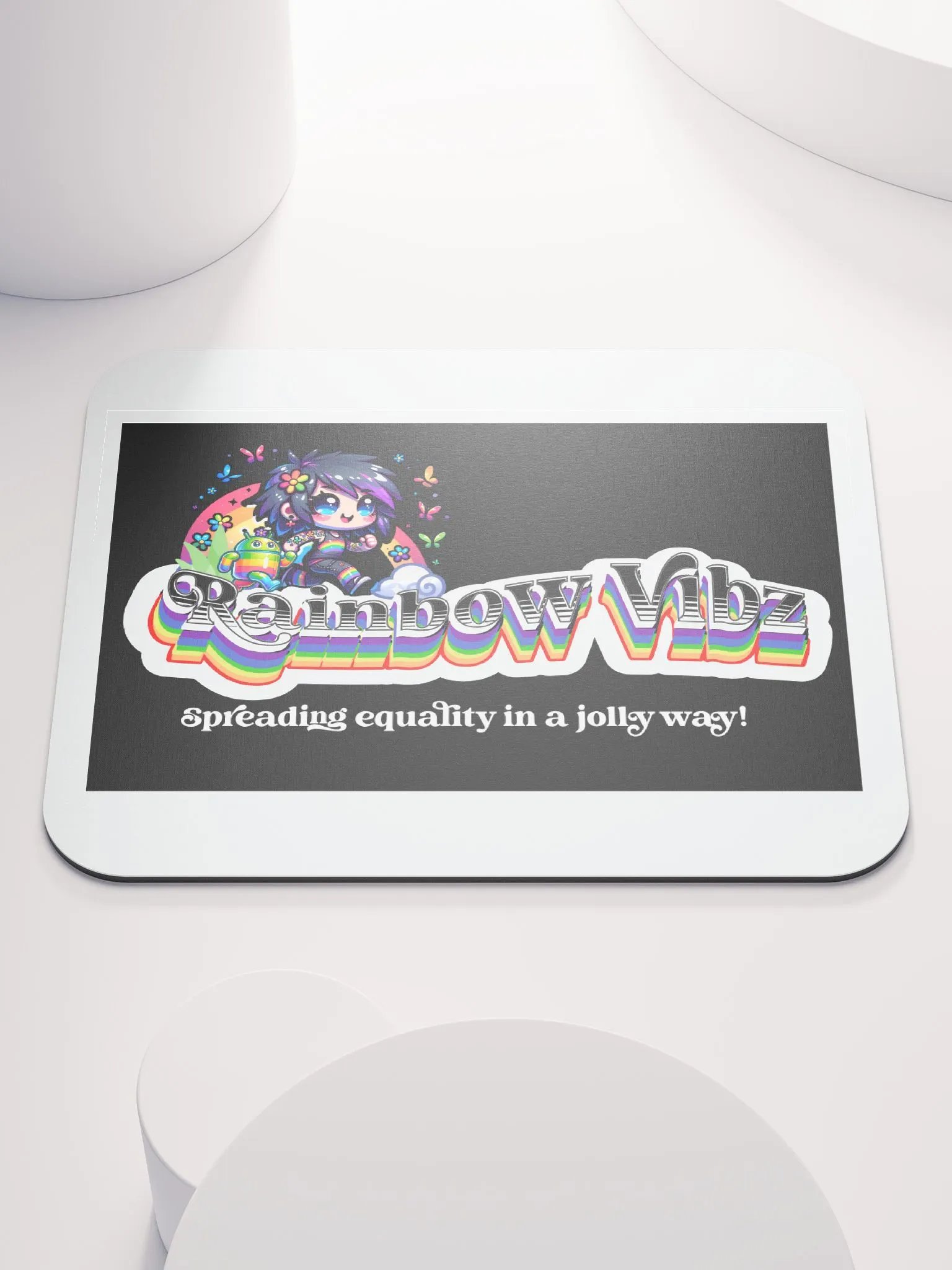 Rainbow Vibz Mouse Pad product image (1)