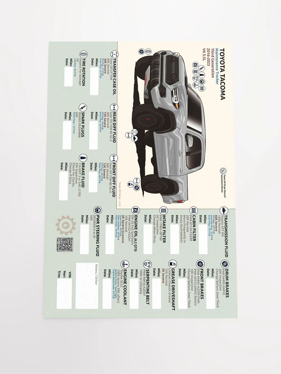3RD GEN MAINTENANCE TRACKER V1.2 - Silver / Cement product image (2)