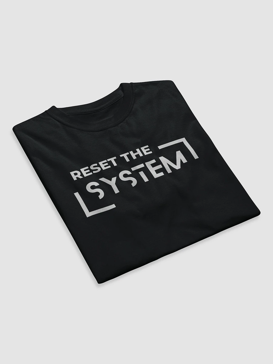 Unisex organic t-shirt reset the system product image (4)