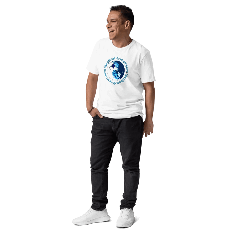 Love Art Love The Planet Organic Cotton Ray T-Shirt product image (336)