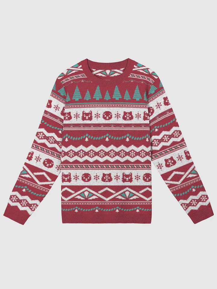 CUTE HOLIDAY SWEATER IN RED product image (1)