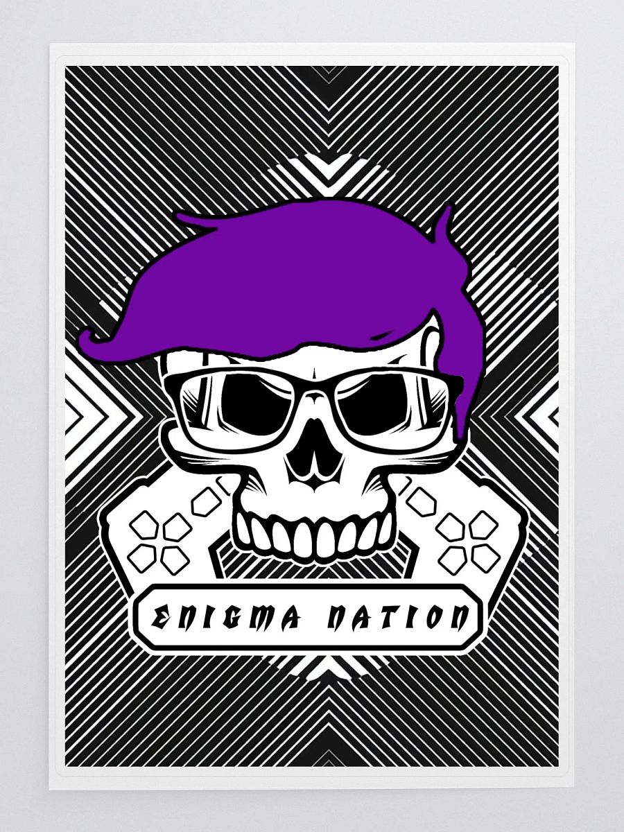 Enigma Nation Kiss Cut Sticker Sheet with Background product image (3)