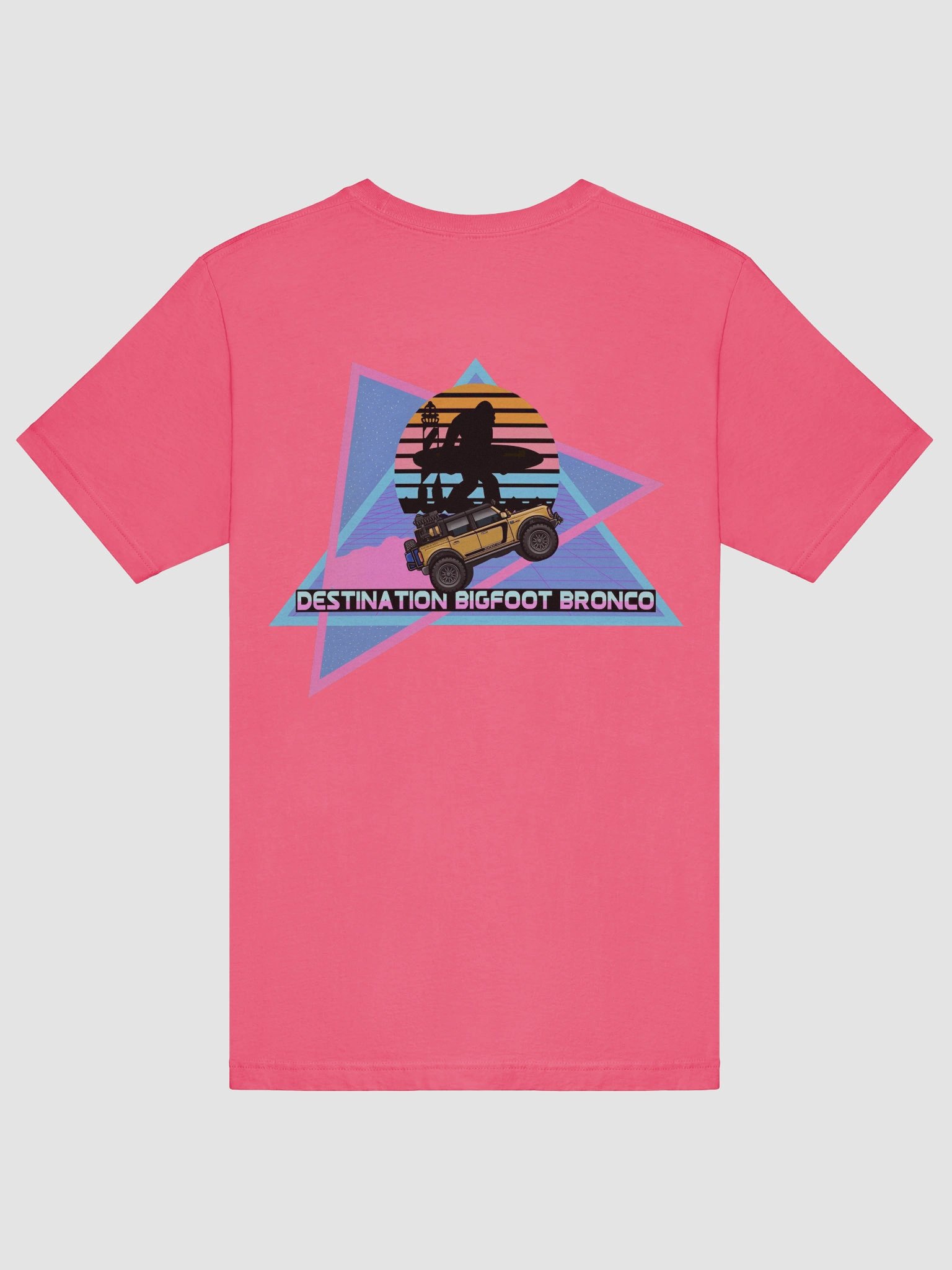 JC Edition Destination Bigfoot Bronco Retro-Inspired T-Shirt (Pink) product image (6)
